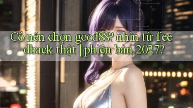 Có nên chọn good88 nhìn từ feedback thật phiên bản 2027