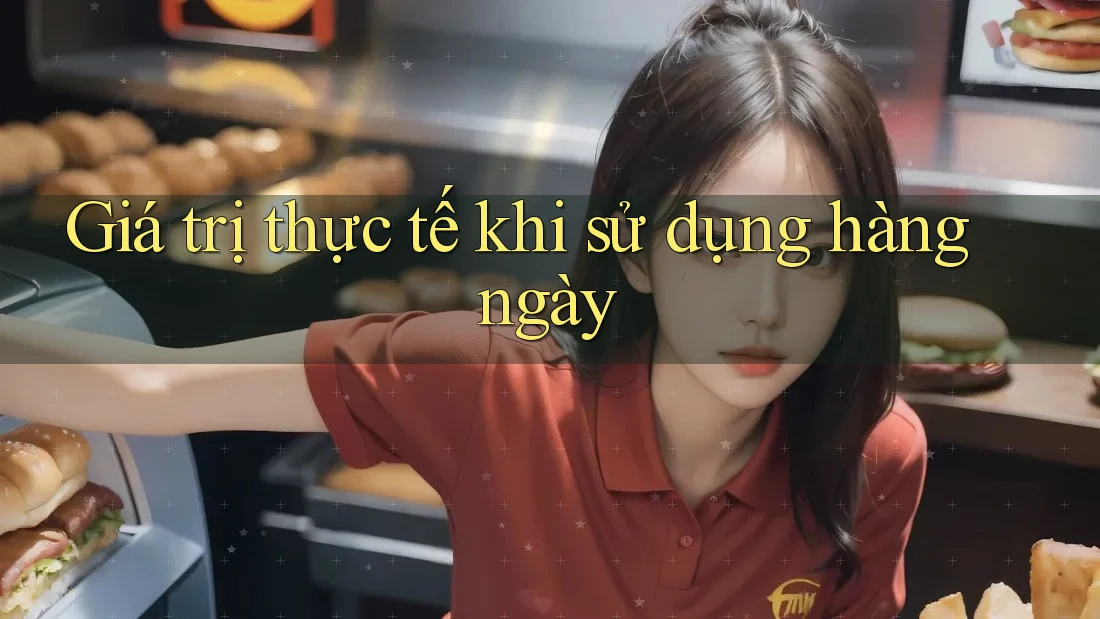 Giá trị thực tế khi sử dụng hàng ngày Giá trị thực tế khi sử dụng hàng ngày