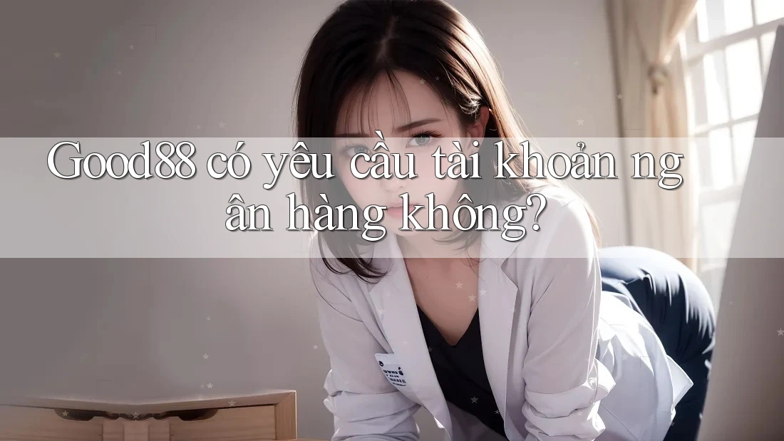 Good88 có yêu cầu tài khoản ngân hàng không?