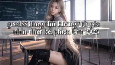 good88 đáng thử không từ góc nhìn thiết kế, phiên bản 2026