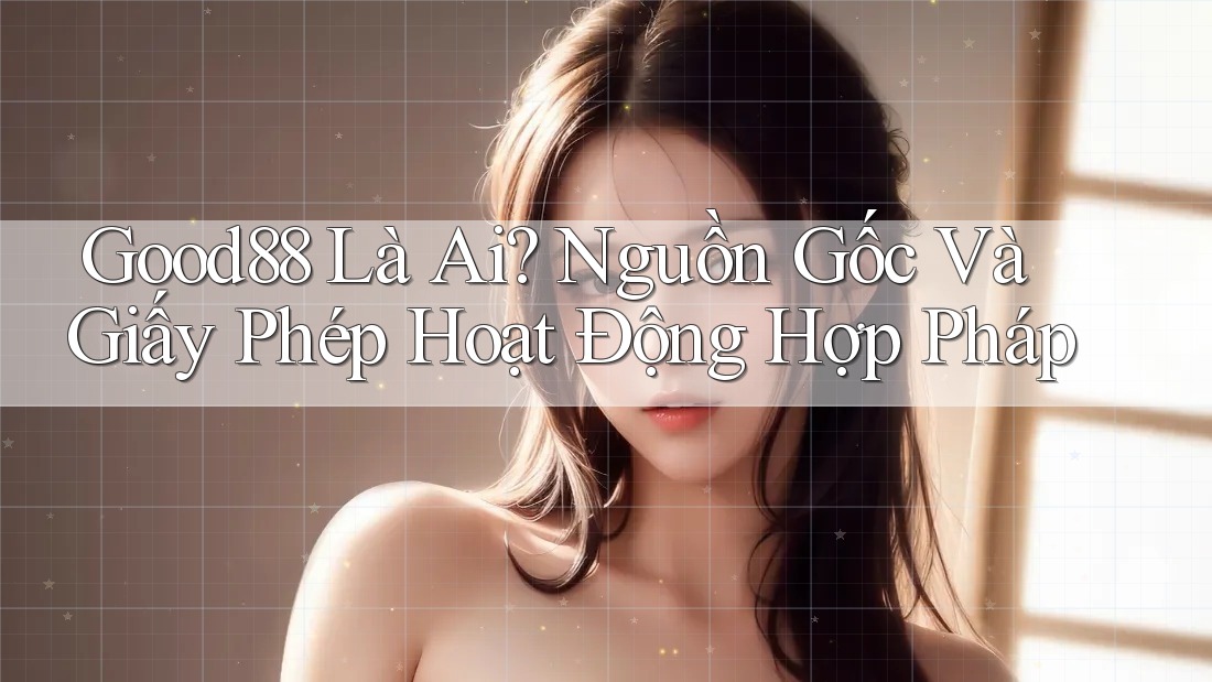 Good88 Là Ai? Nguồn Gốc Và Giấy Phép Hoạt Động Hợp Pháp