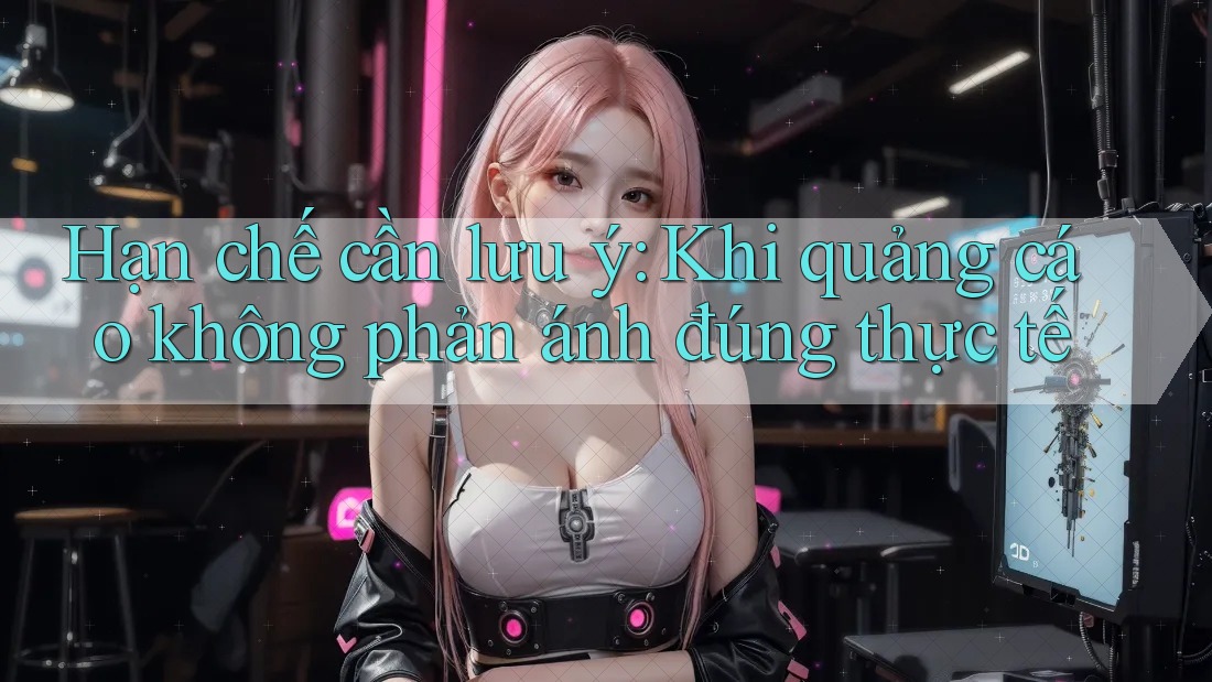 Hạn chế cần lưu ý: Khi quảng cáo không phản ánh đúng thực tế