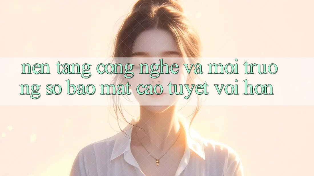 Nền Tảng Công Nghệ Và Môi trường số Bảo Mật Cao tuyệt vời hơn Nền Tảng Công Nghệ Và Môi trường số Bảo Mật Cao tuyệt vời hơn