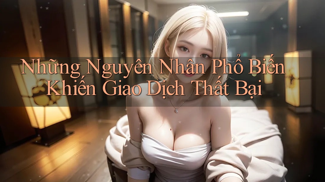 Những Nguyên Nhân Phổ Biến Khiến Giao Dịch Thất Bại Những Nguyên Nhân Phổ Biến Khiến Giao Dịch Thất Bại