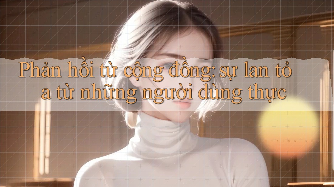 Phản hồi từ cộng đồng: sự lan tỏa từ những người dùng thực Phản hồi từ cộng đồng: sự lan tỏa từ những người dùng thực