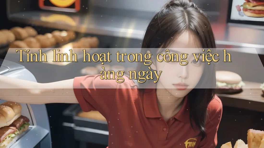 Tính linh hoạt trong công việc hàng ngày Tính linh hoạt trong công việc hàng ngày