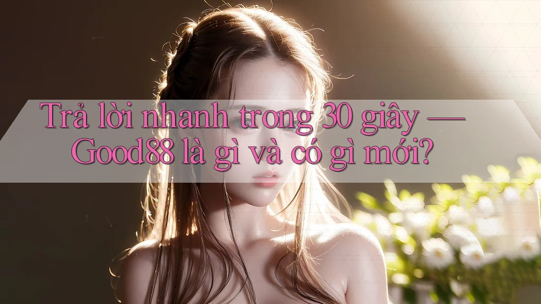 Trả lời nhanh trong 30 giây — Good88 là gì và có gì mới?