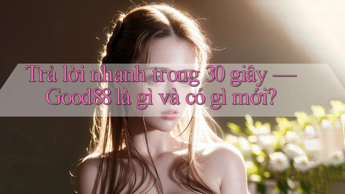 Trả lời nhanh trong 30 giây — Good88 là gì và có gì mới? Trả lời nhanh trong 30 giây — Good88 là gì và có gì mới?