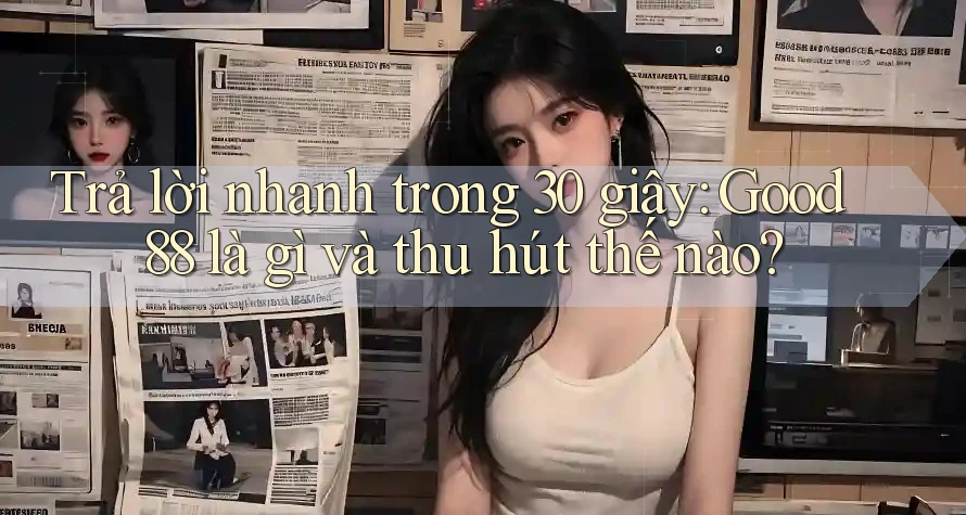 Trả lời nhanh trong 30 giây: Good88 là gì và thu hút thế nào? Trả lời nhanh trong 30 giây: Good88 là gì và thu hút thế nào?