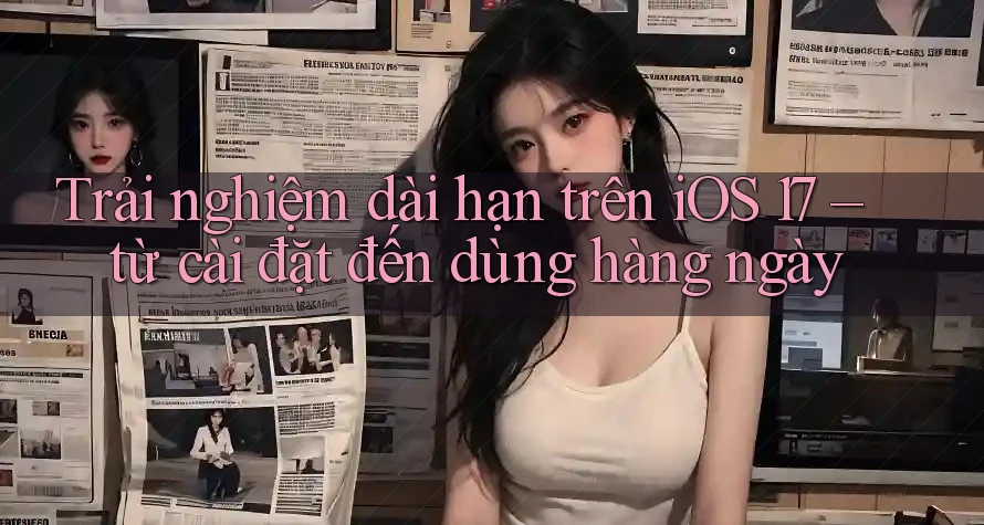 Trải nghiệm dài hạn trên iOS 17 – từ cài đặt đến dùng hàng ngày Trải nghiệm dài hạn trên iOS 17 – từ cài đặt đến dùng hàng ngày