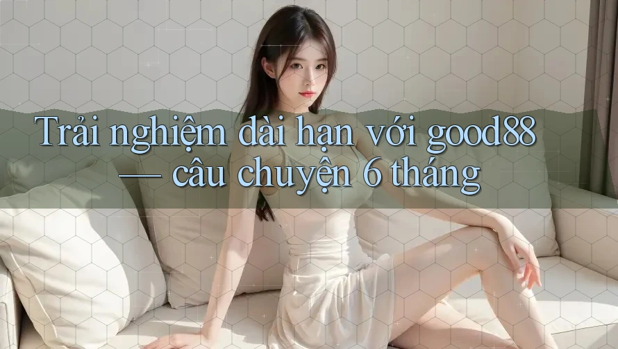 Trải nghiệm dài hạn với good88 — câu chuyện 6 tháng Trải nghiệm dài hạn với good88 — câu chuyện 6 tháng