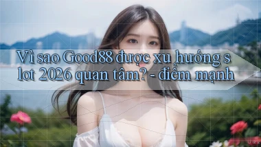 Vì sao Good88 được xu hướng slot 2026 quan tâm   điểm mạnh